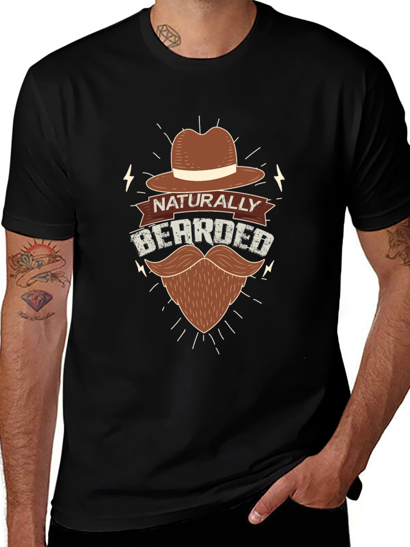 Naturally Bearded Graphic Tee