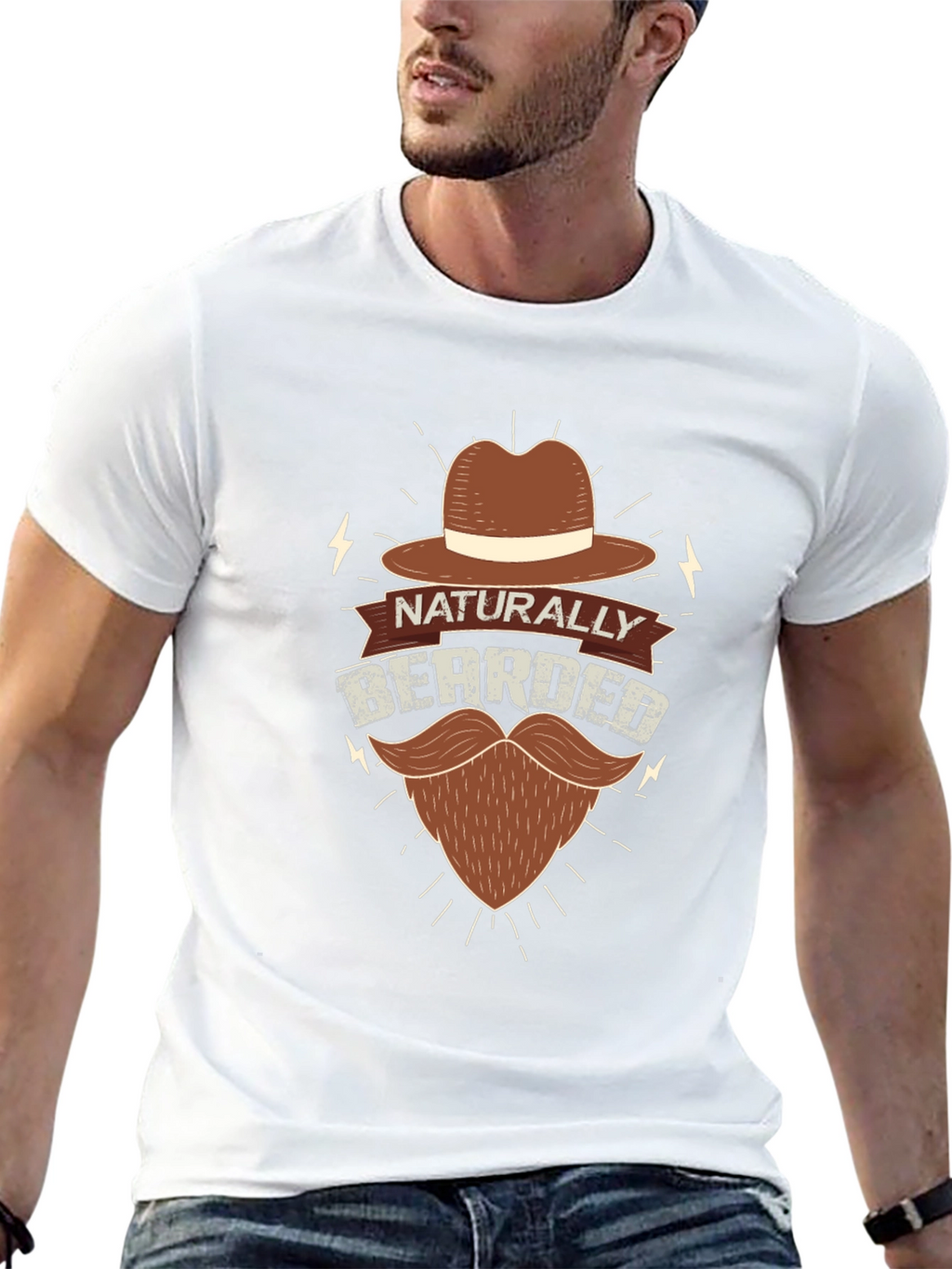 Naturally Bearded Graphic Tee