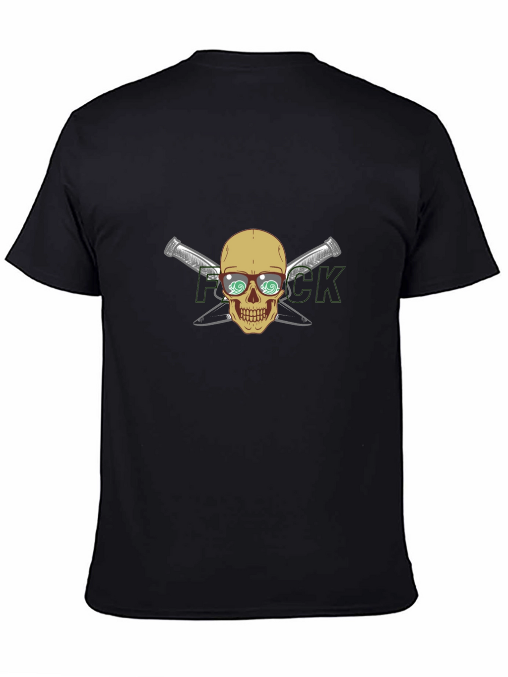 Skull & Crossed Knives Graphic T-Shirt