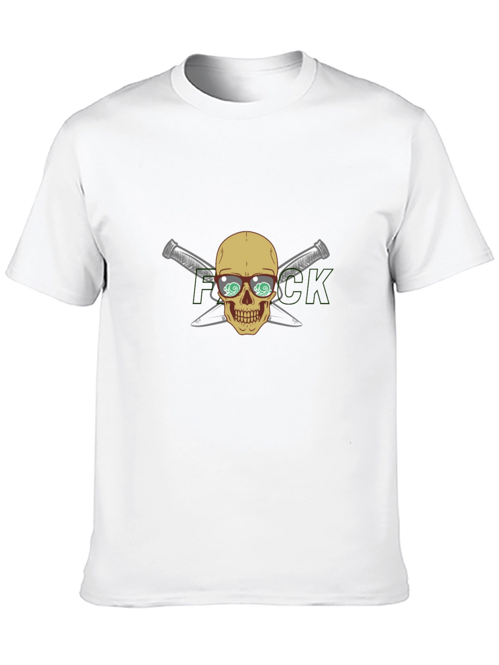 Skull & Crossed Knives Graphic T-Shirt