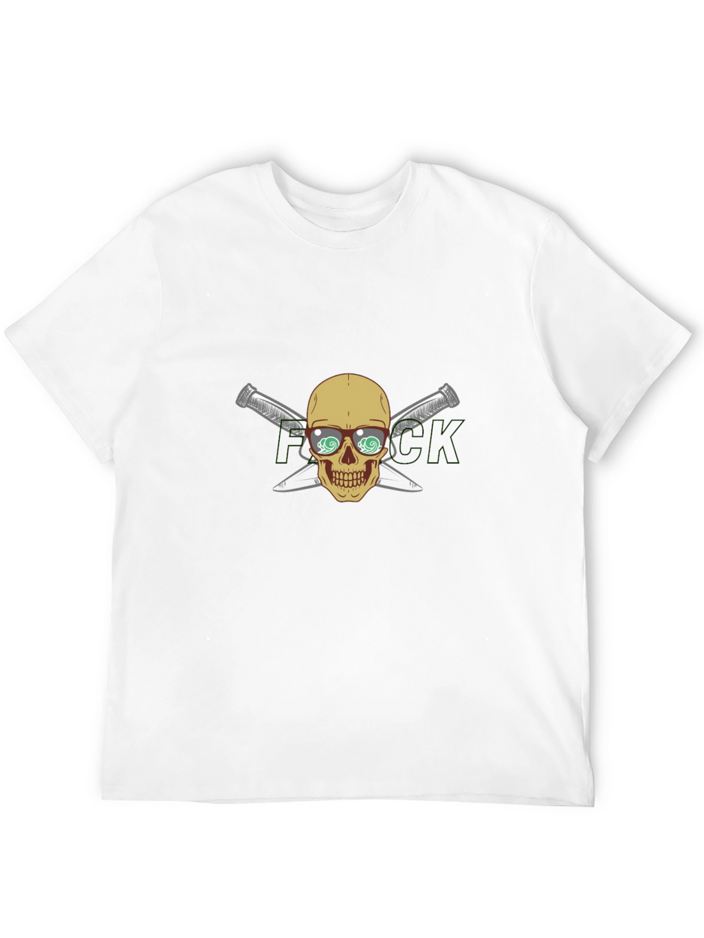 Skull & Crossed Knives Graphic T-Shirt