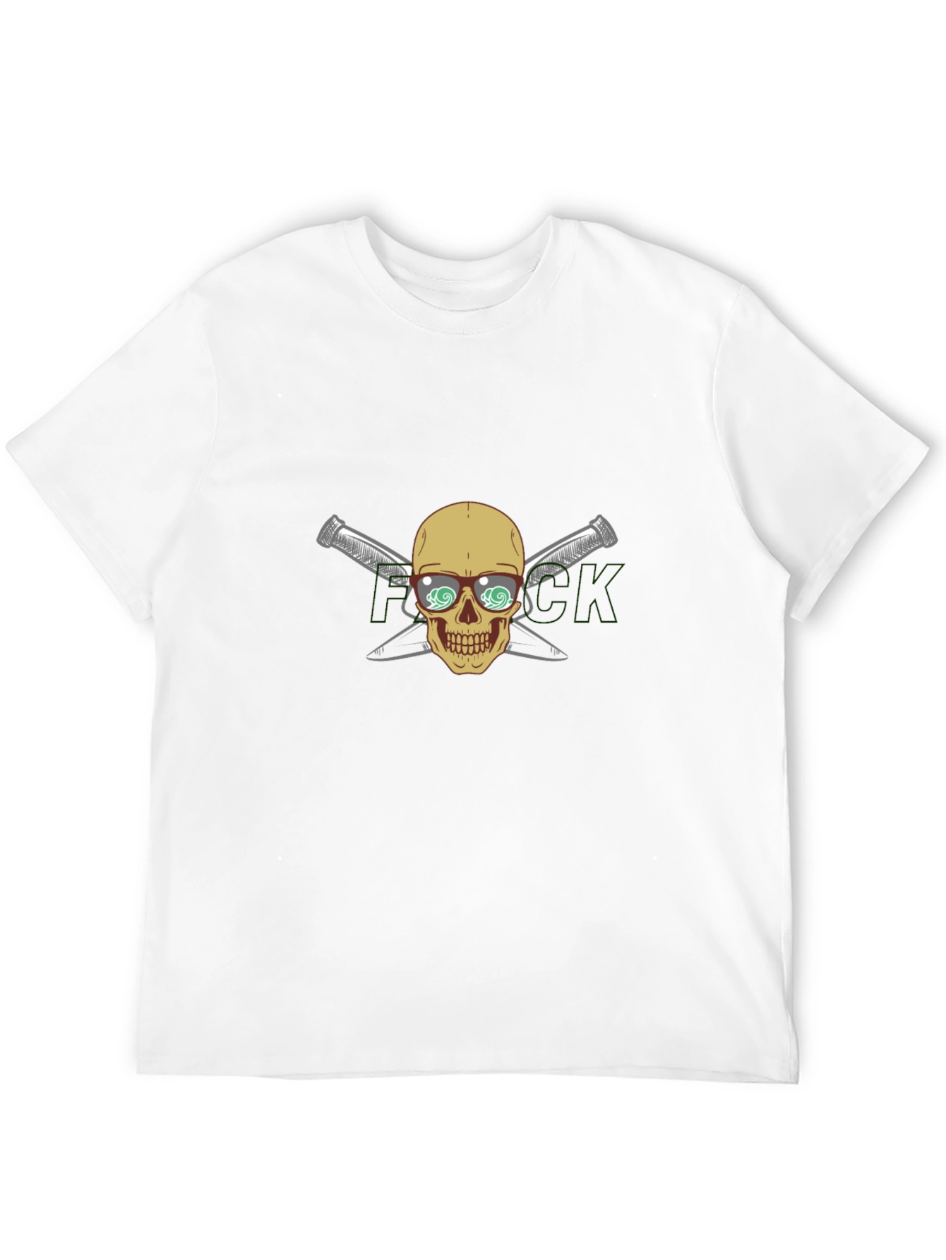 Skull & Crossed Knives Graphic T-Shirt