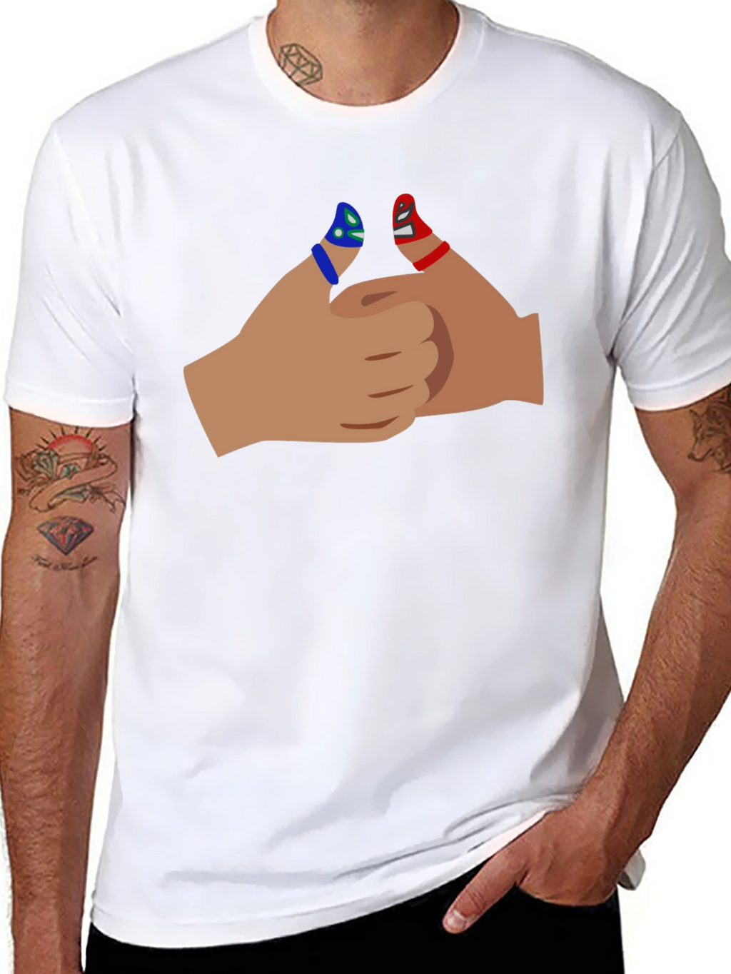 Thumbs Up Graphic Tee - Black