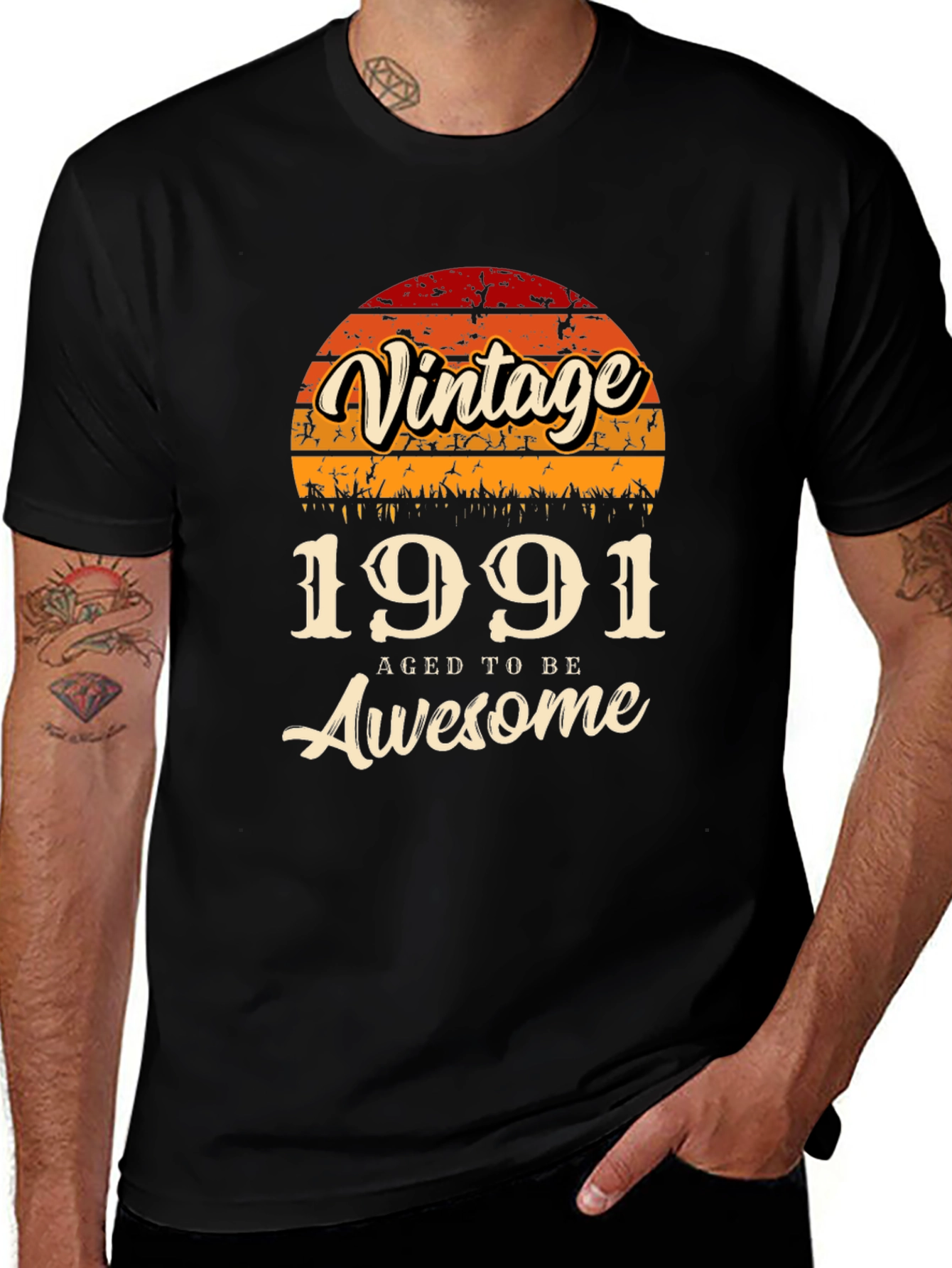 Vintage 1991 Aged to Be Awesome T-Shirt
