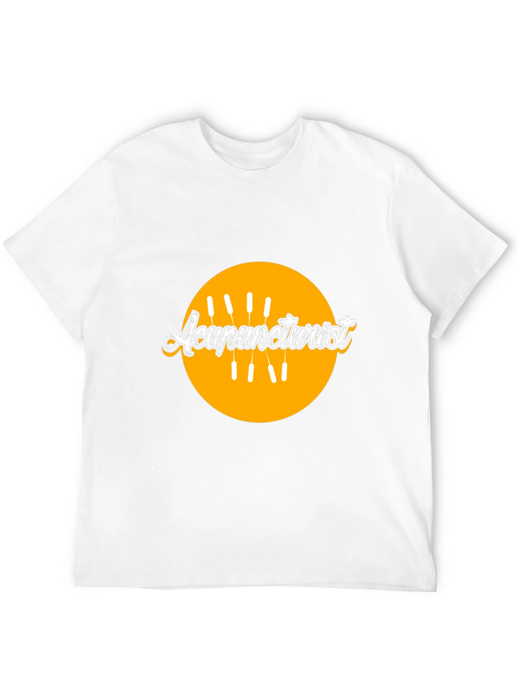 Acupuncturist Black T-Shirt with Graphic Design