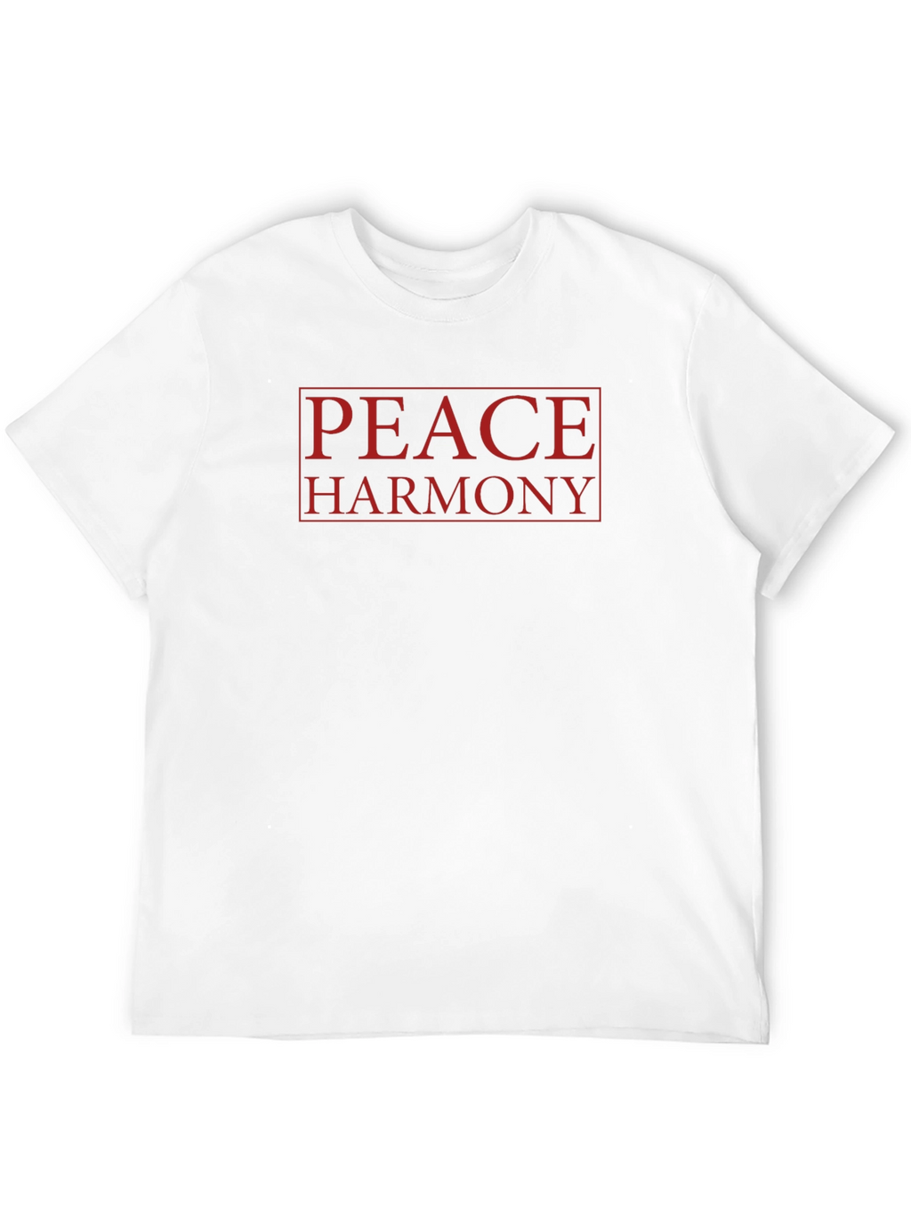 Peace Harmony Graphic Tee - Soft Black Cotton