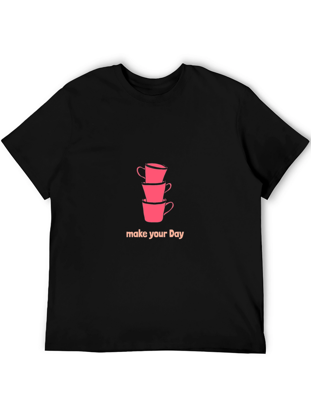 Stack of Cups Graphic Tee - Make Your Day