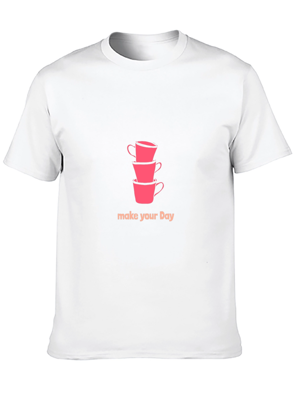 Stack of Cups Graphic Tee - Make Your Day