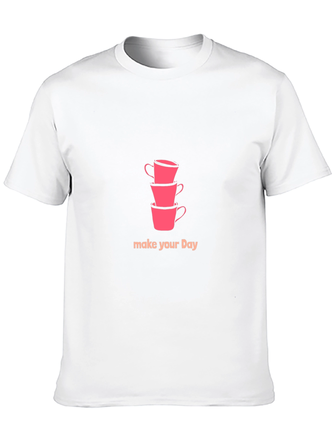 Stack of Cups Graphic Tee - Make Your Day