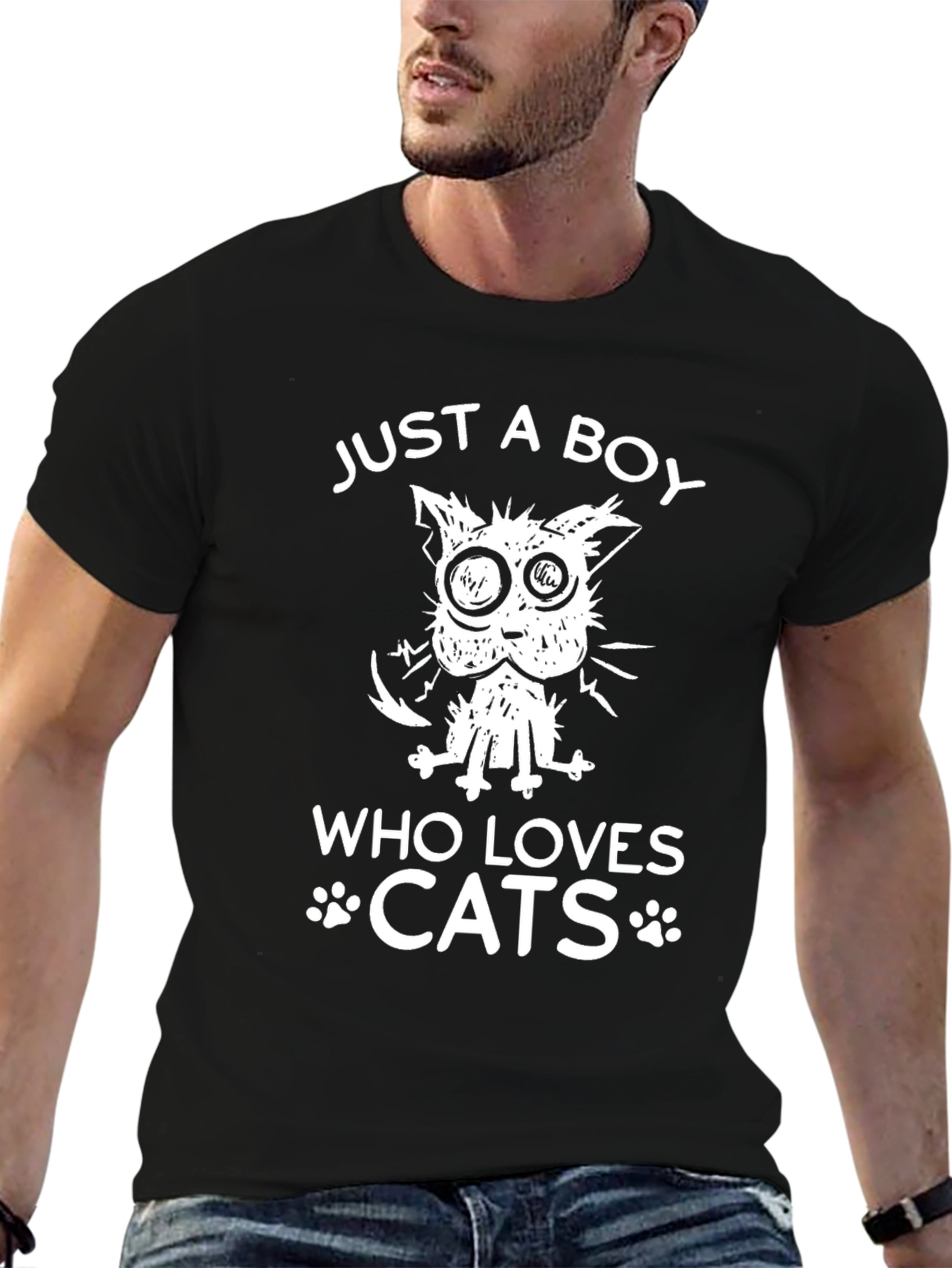 Boy Loves Cats T-Shirt