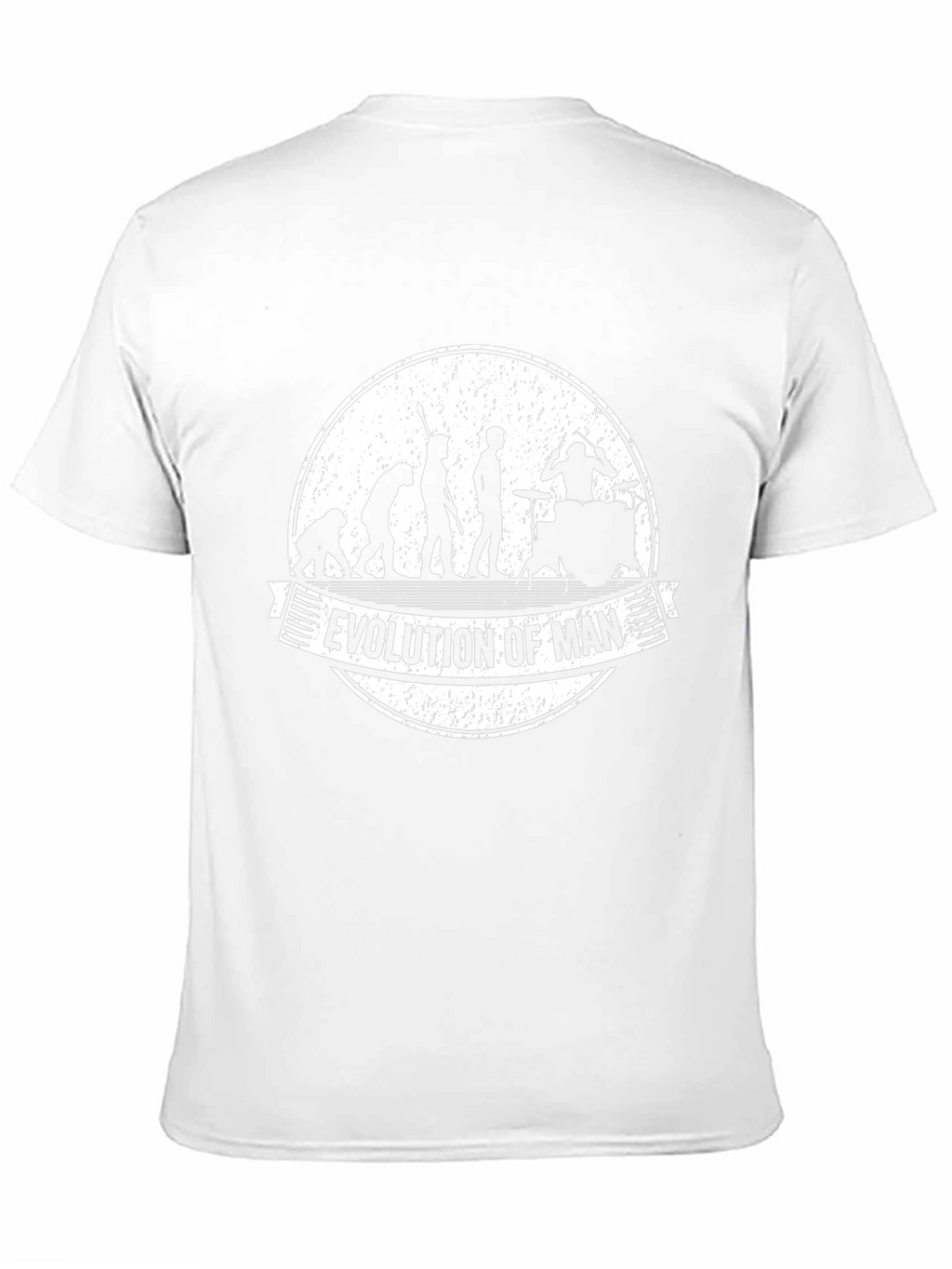 Evolution of Man Drummer Graphic T-Shirt