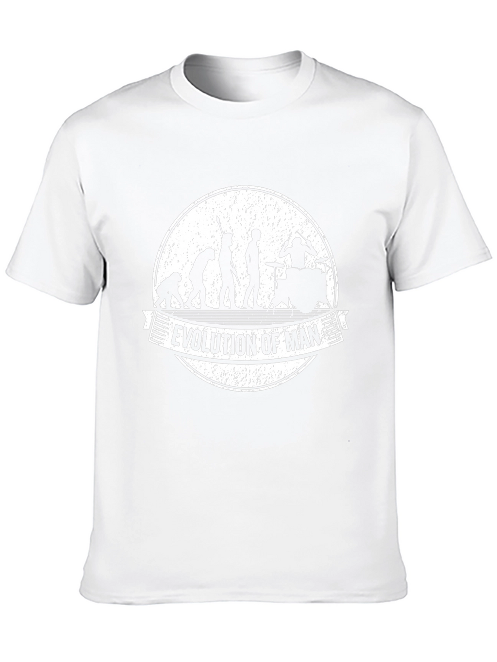 Evolution of Man Drummer Graphic T-Shirt