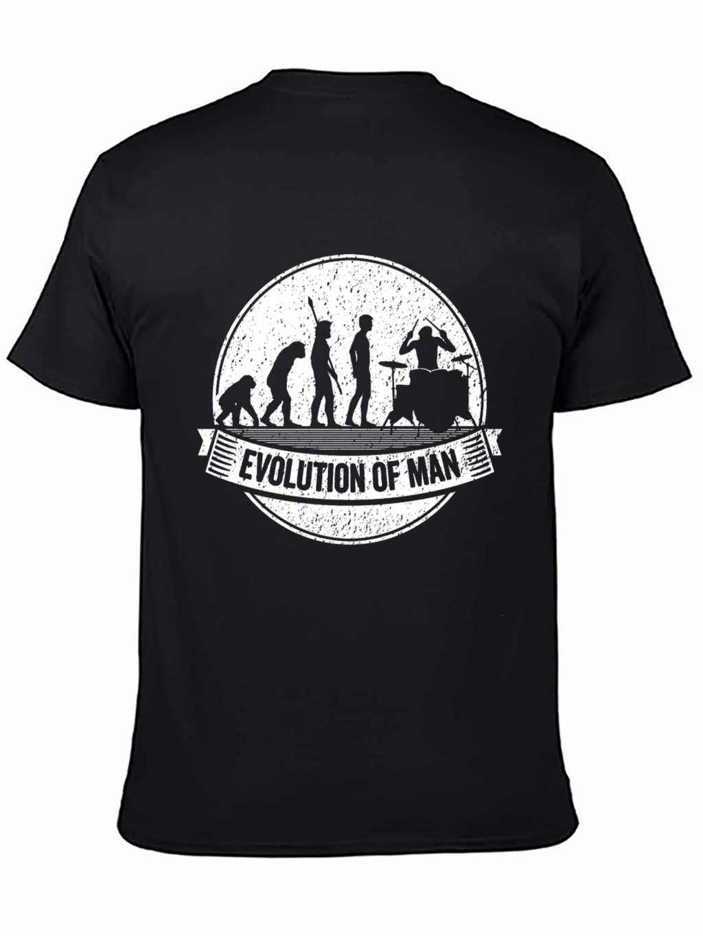 Evolution of Man Drummer Graphic T-Shirt