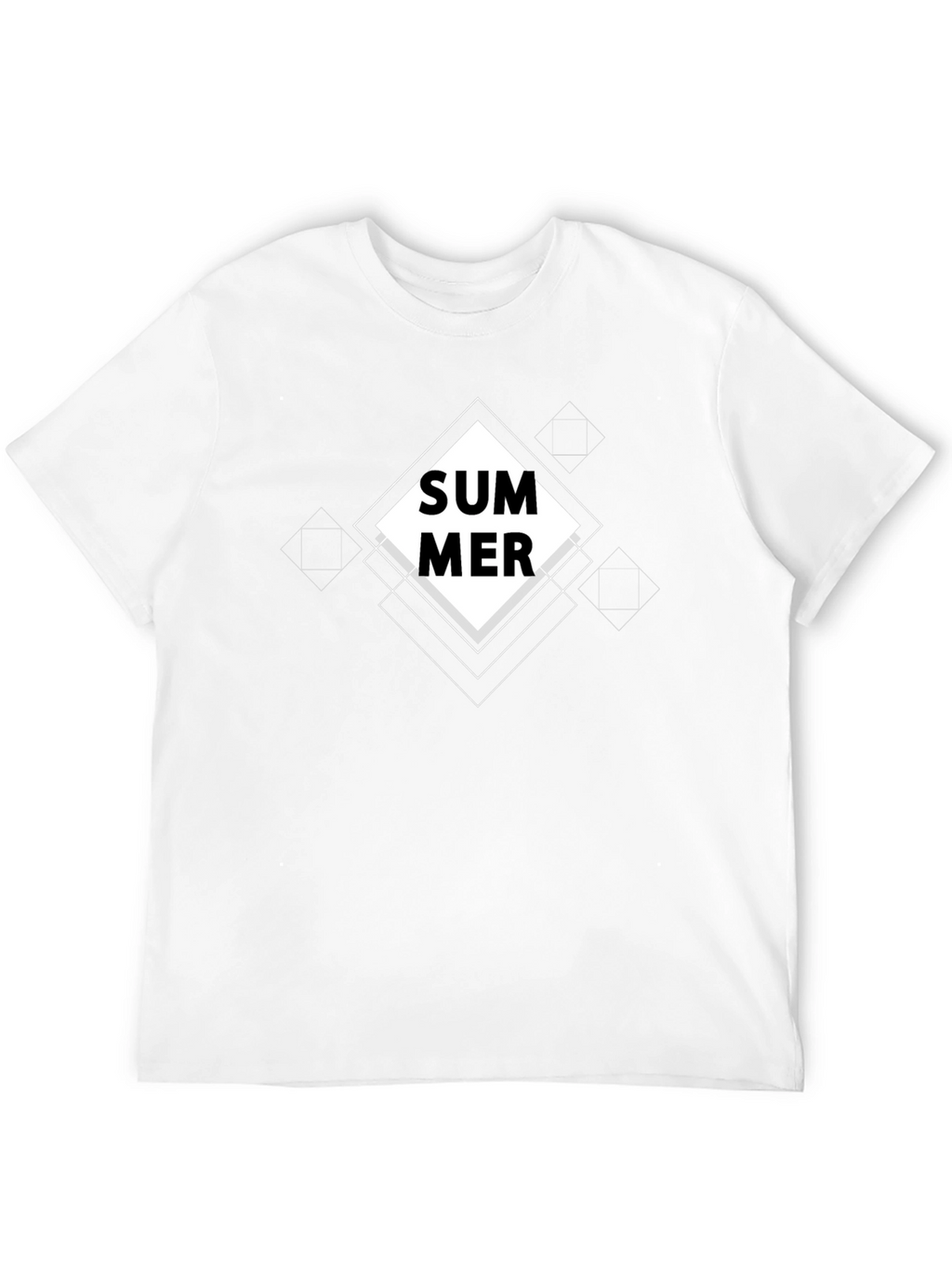 Summer Graphic Black T-Shirt