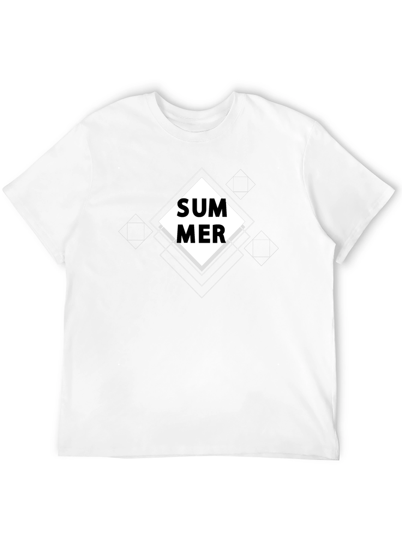 Summer Graphic Black T-Shirt