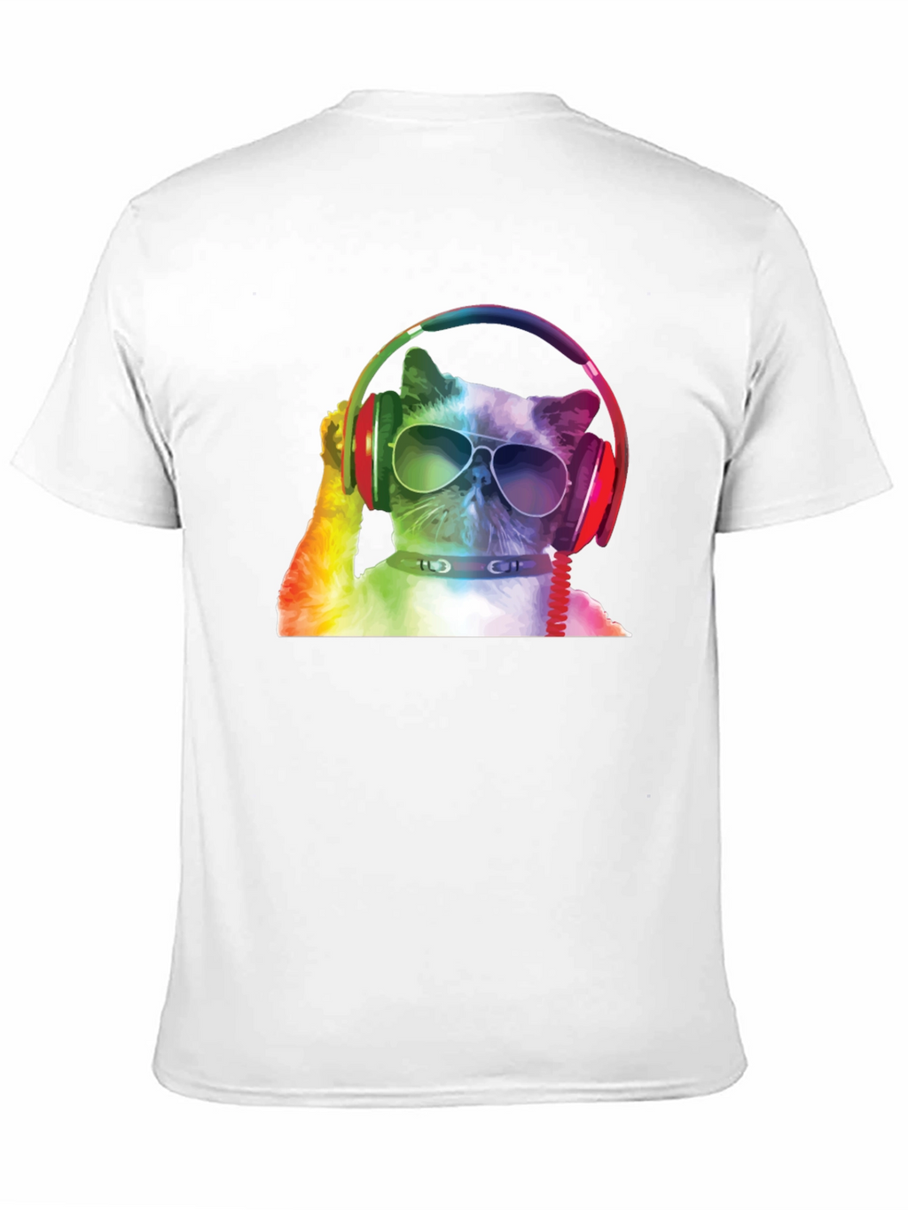 Cat DJ Graphic T-Shirt