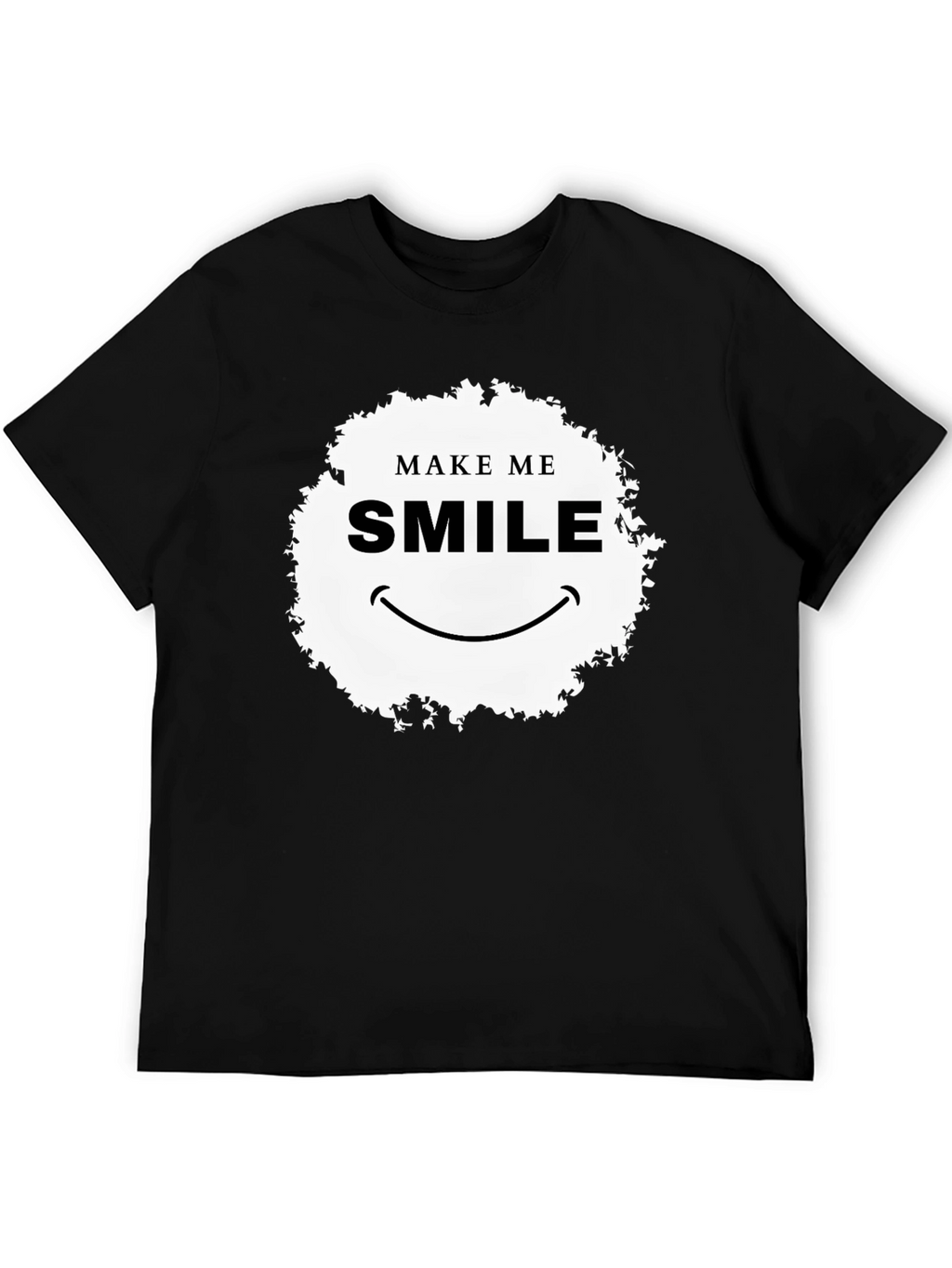 Make Me Smile Graphic T-Shirt - Black