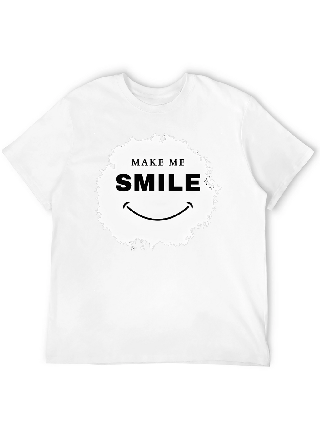 Make Me Smile Graphic T-Shirt - Black