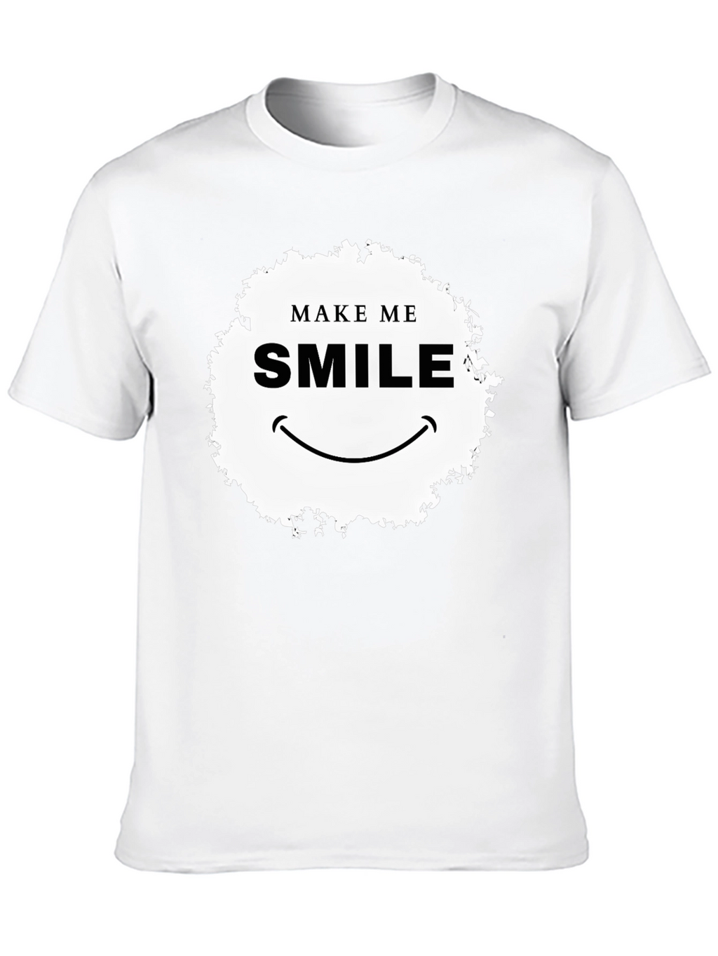 Make Me Smile Graphic T-Shirt - Black