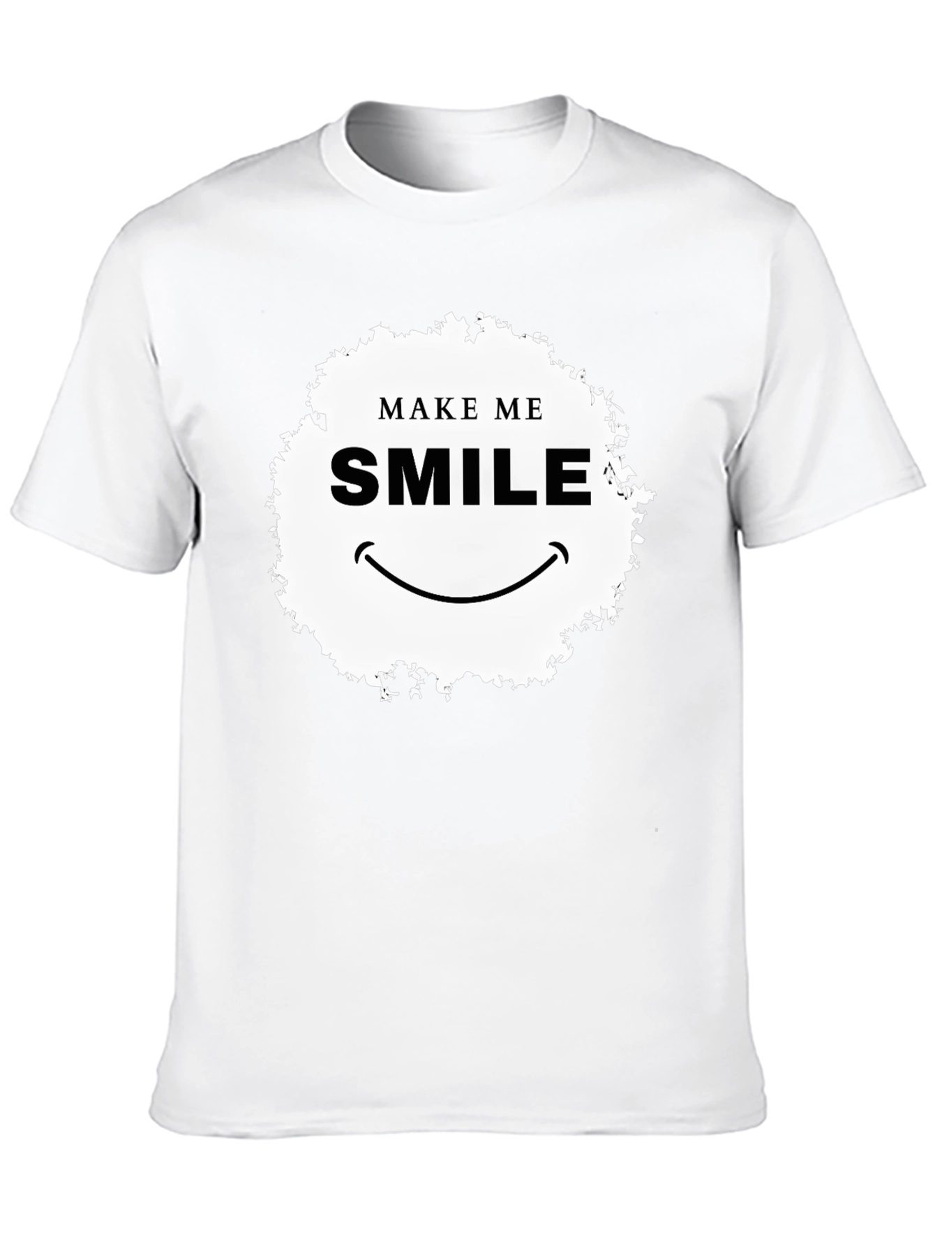 Make Me Smile Graphic T-Shirt - Black