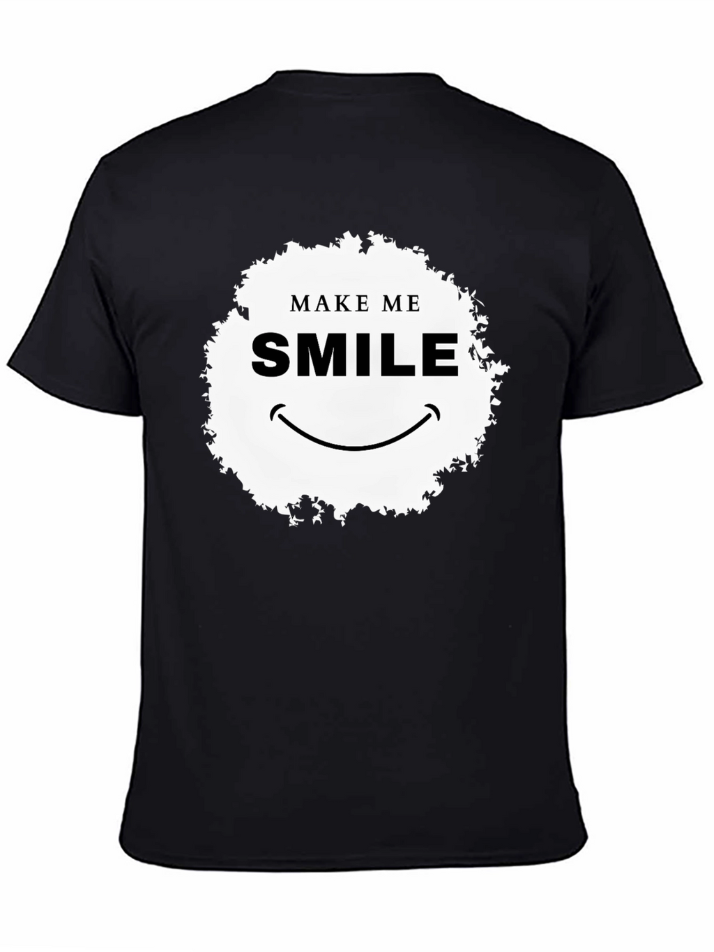 Make Me Smile Graphic T-Shirt - Black