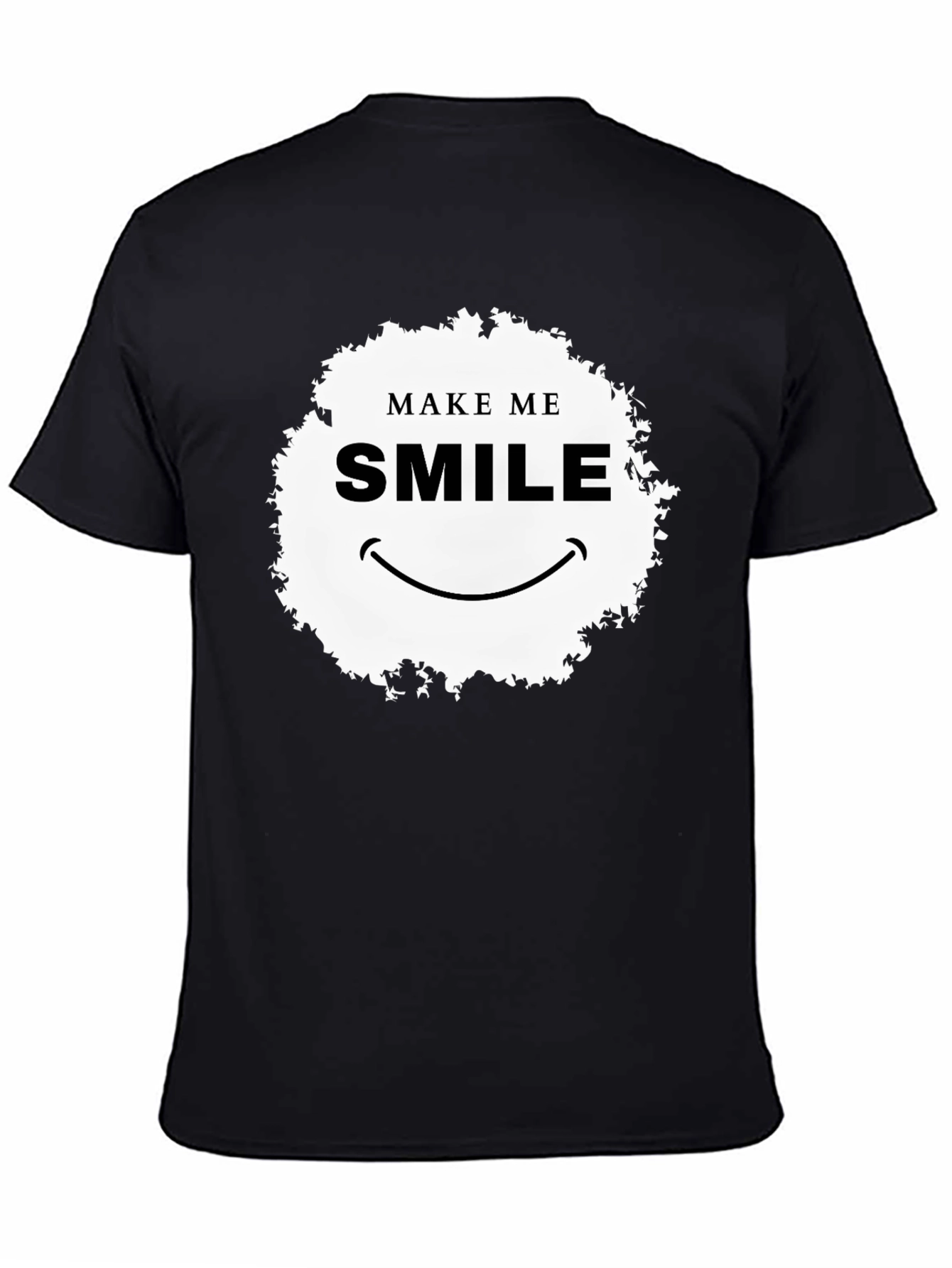 Make Me Smile Graphic T-Shirt - Black