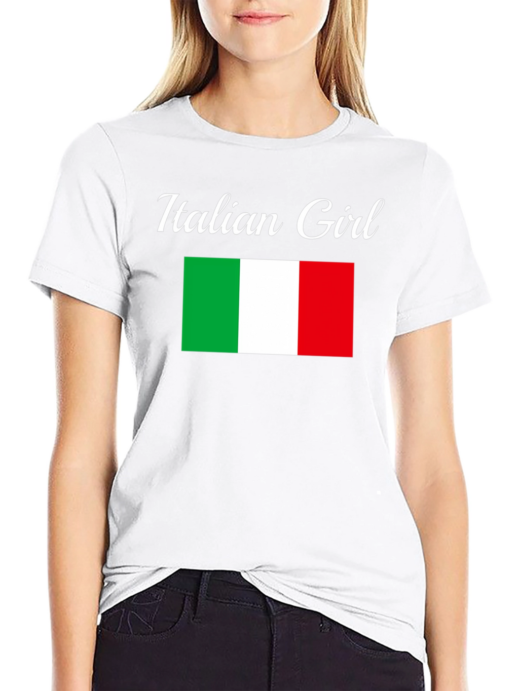 Italian Girl Flag T-Shirt
