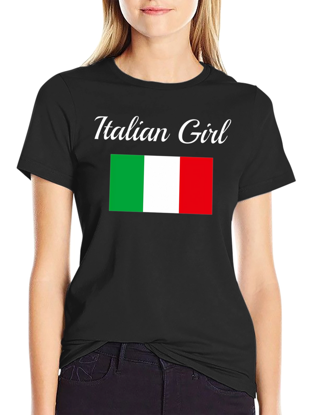 Italian Girl Flag T-Shirt