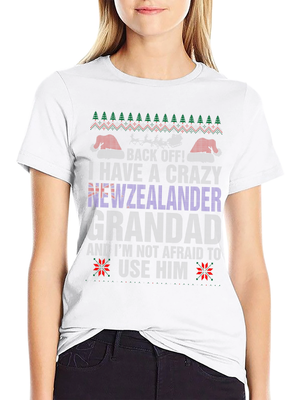 Crazy New Zealander Grandad T-Shirt - Funny Christmas Tee