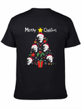 Funny Joe Biden Christmas Tree Graphic T-Shirt