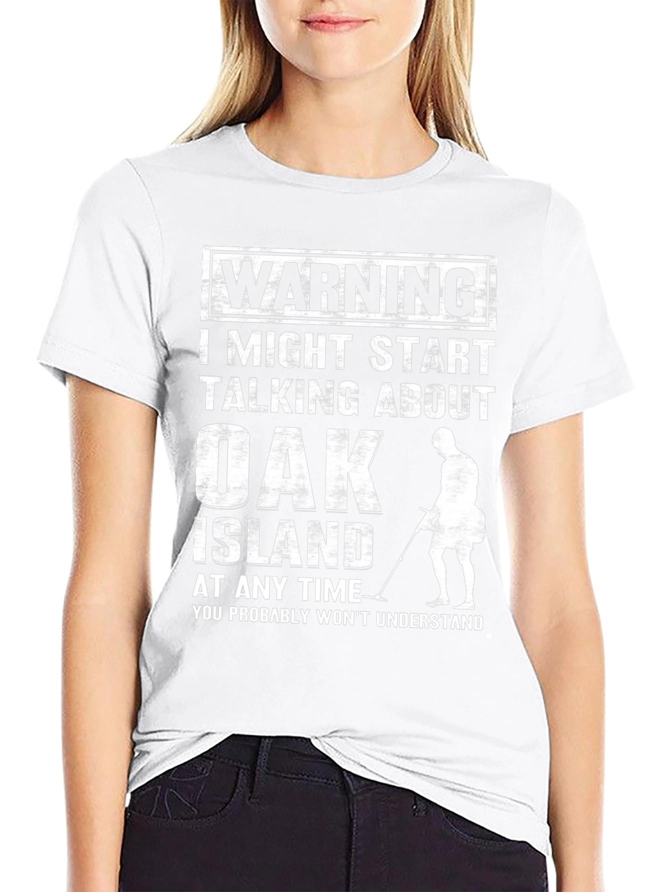 Oak Island Warning Graphic Tee - Metal Detecting