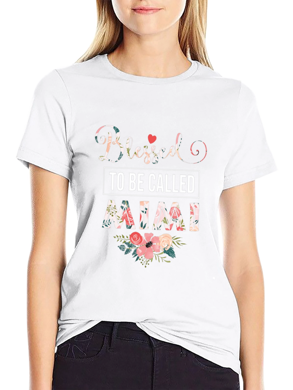 Blessed To Be Called Mimi Floral T-Shirt