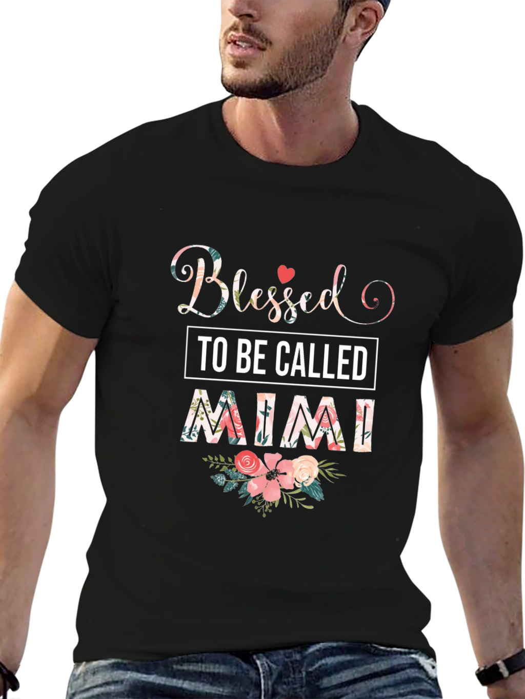 Blessed To Be Called Mimi Floral T-Shirt