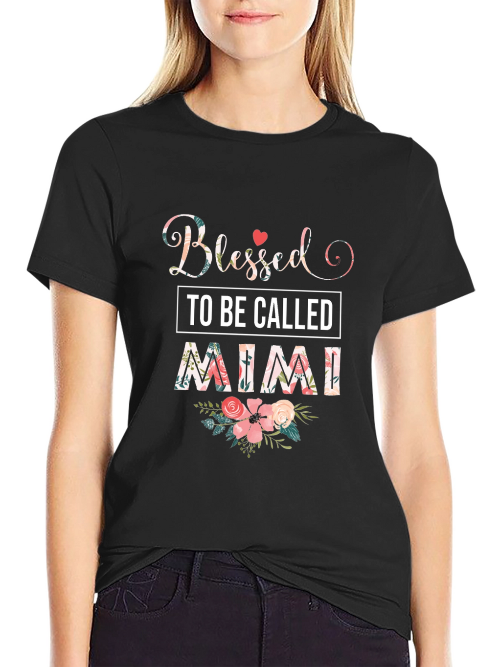 Blessed To Be Called Mimi Floral T-Shirt