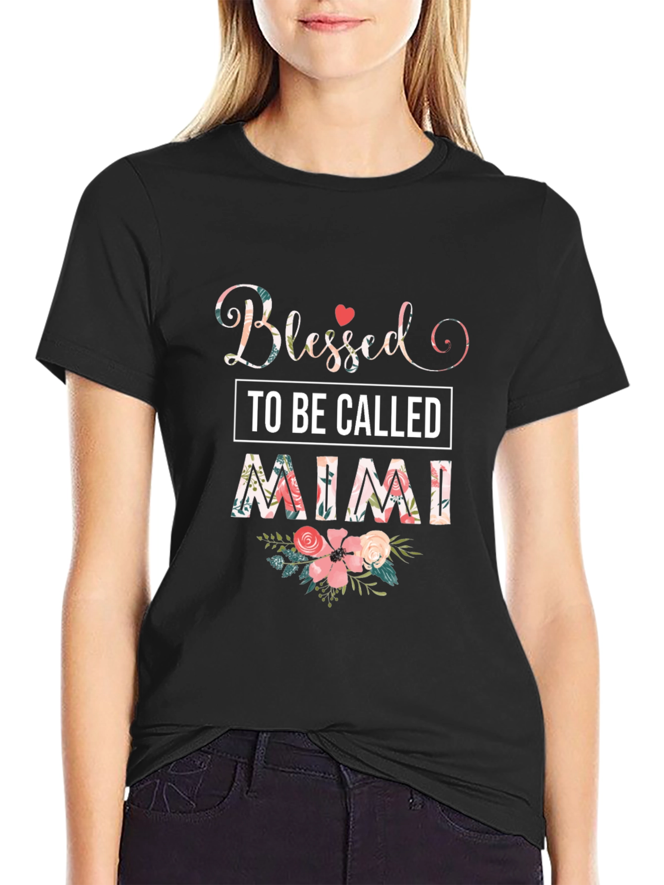 Blessed To Be Called Mimi Floral T-Shirt