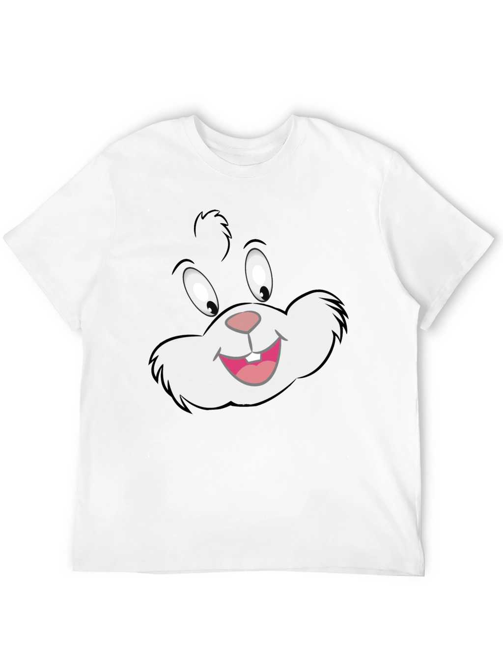 Cartoon Cat Graphic Black T-Shirt