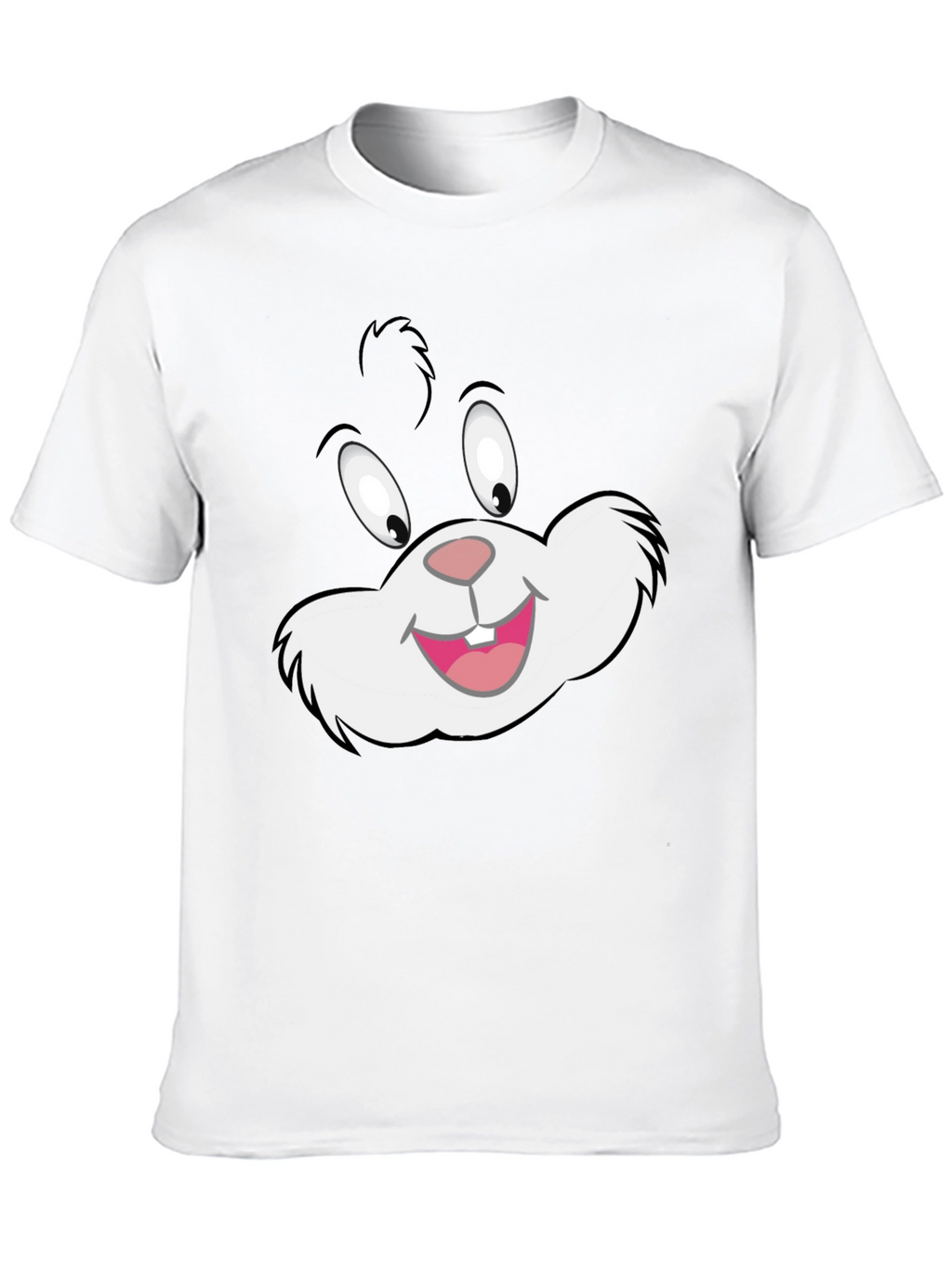 Cartoon Cat Graphic Black T-Shirt