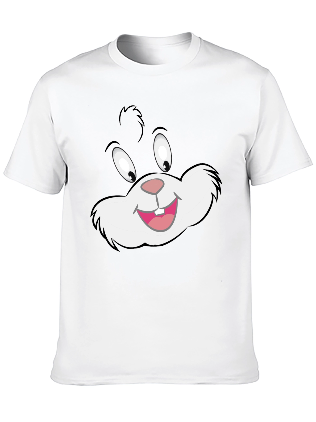 Cartoon Cat Graphic Black T-Shirt