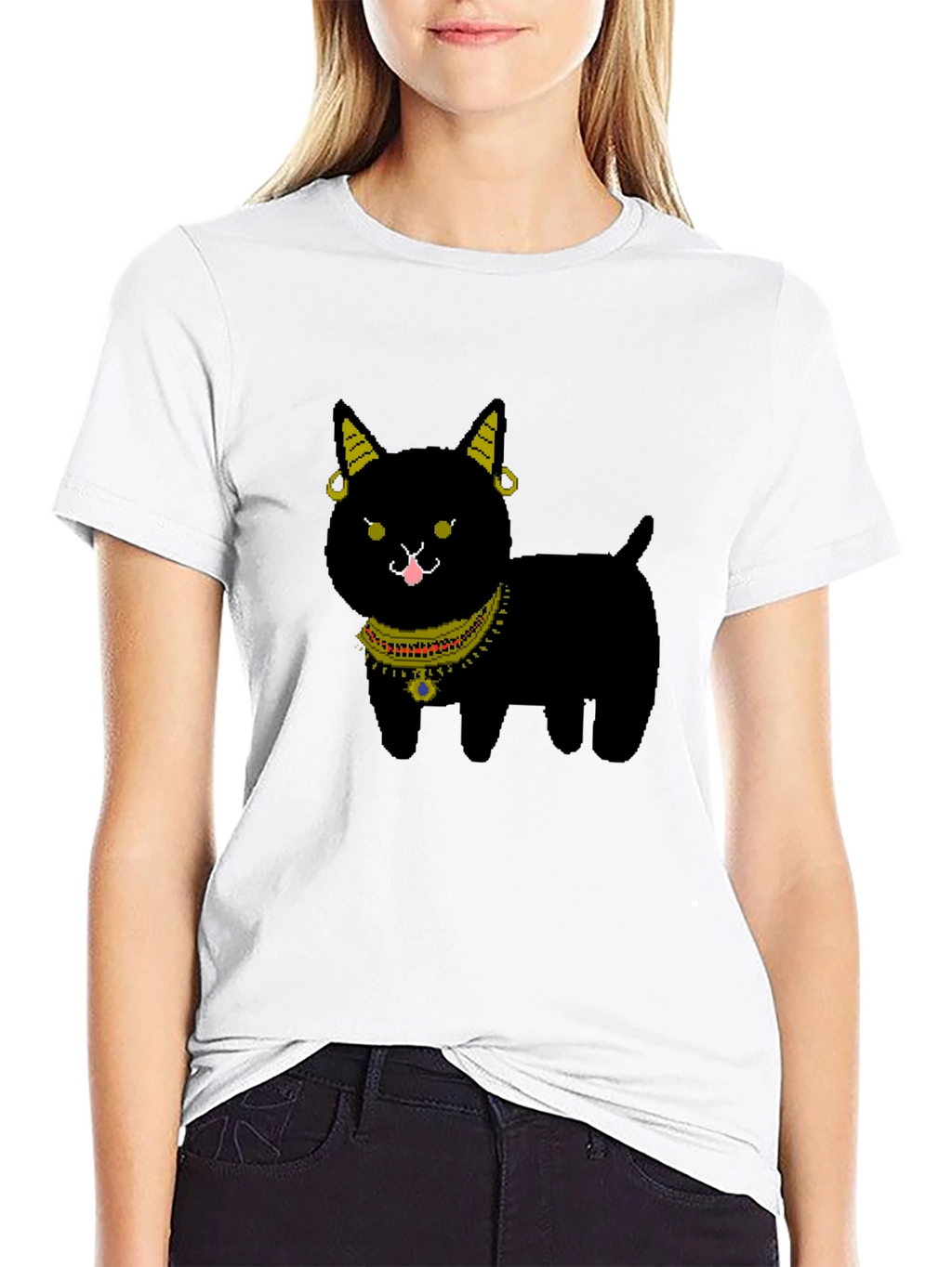 Black Cat Jewel Tee