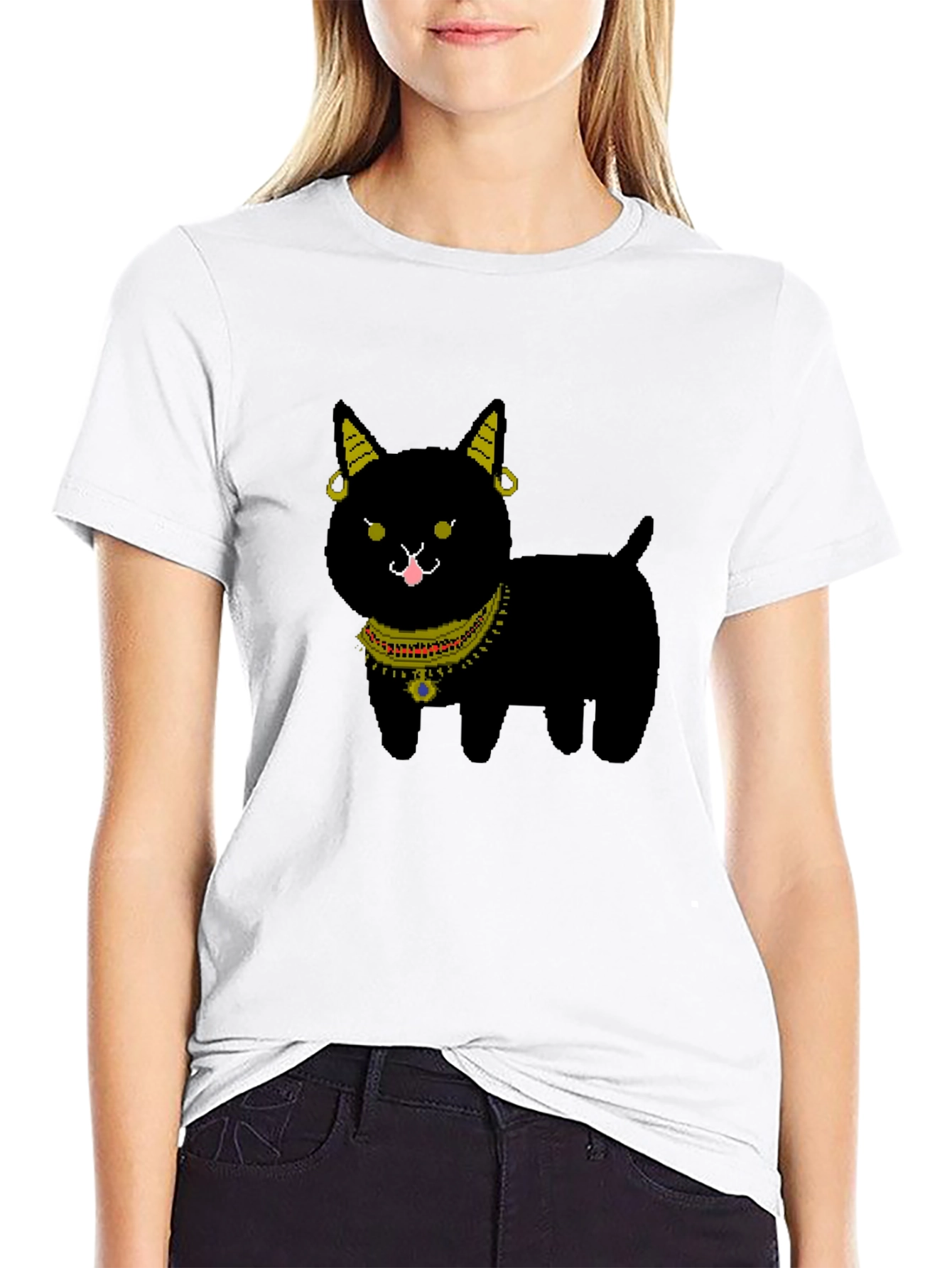 Black Cat Jewel Tee