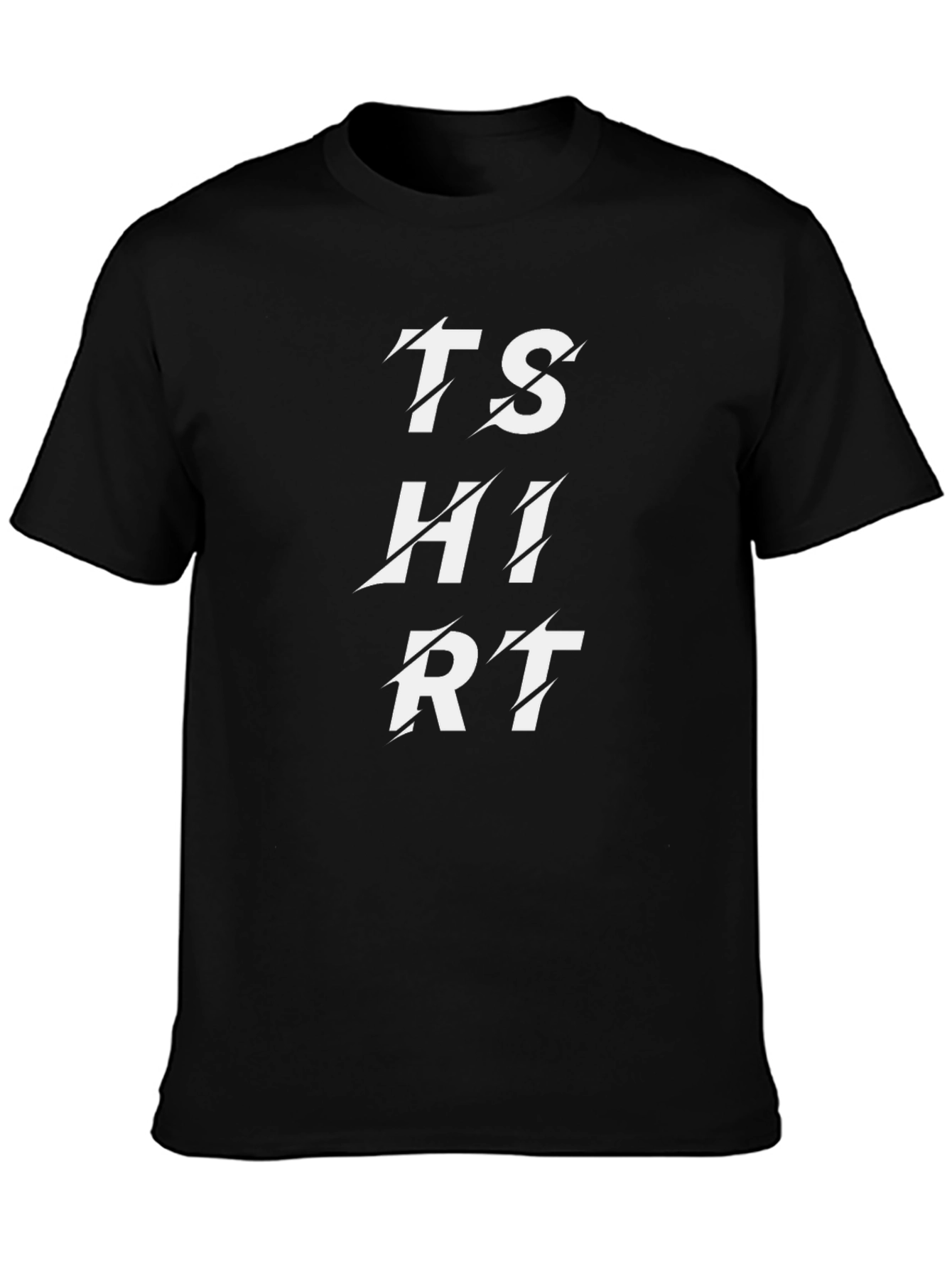Mens Black T-Shirt - Graphic Print Tee