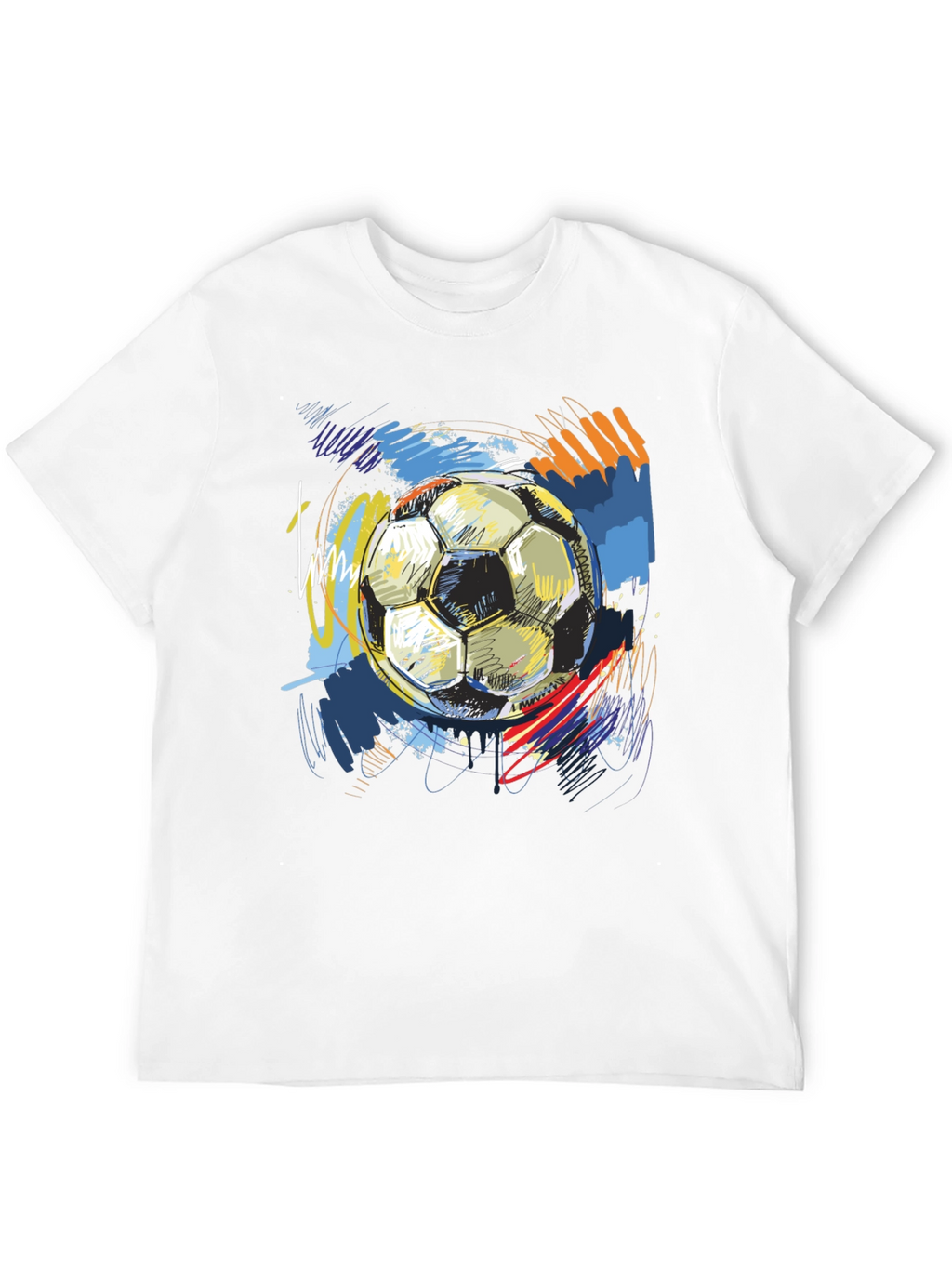 Soccer Ball Graphic Tee - Stylish Sportswear