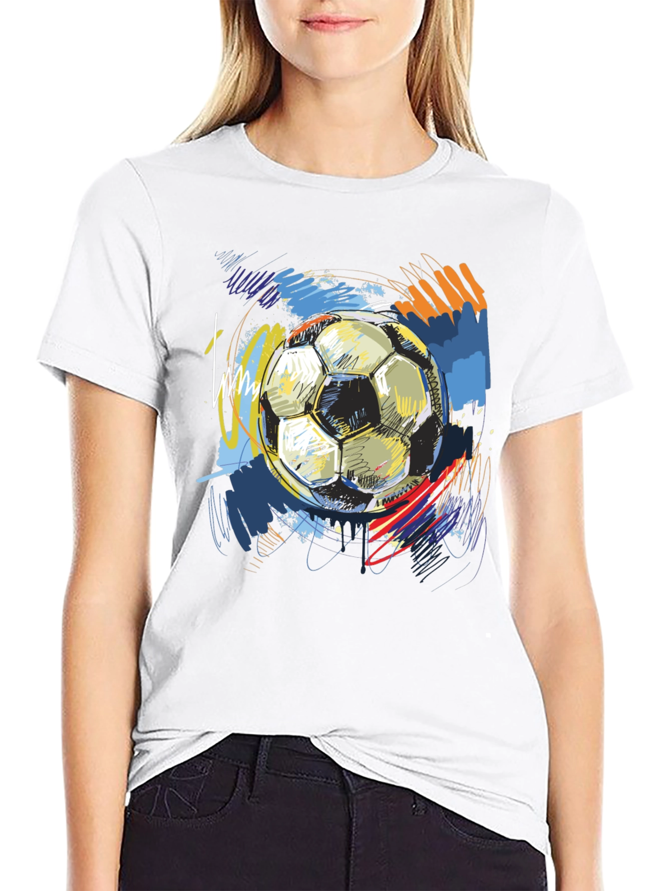Soccer Ball Graphic Tee - Stylish Sportswear