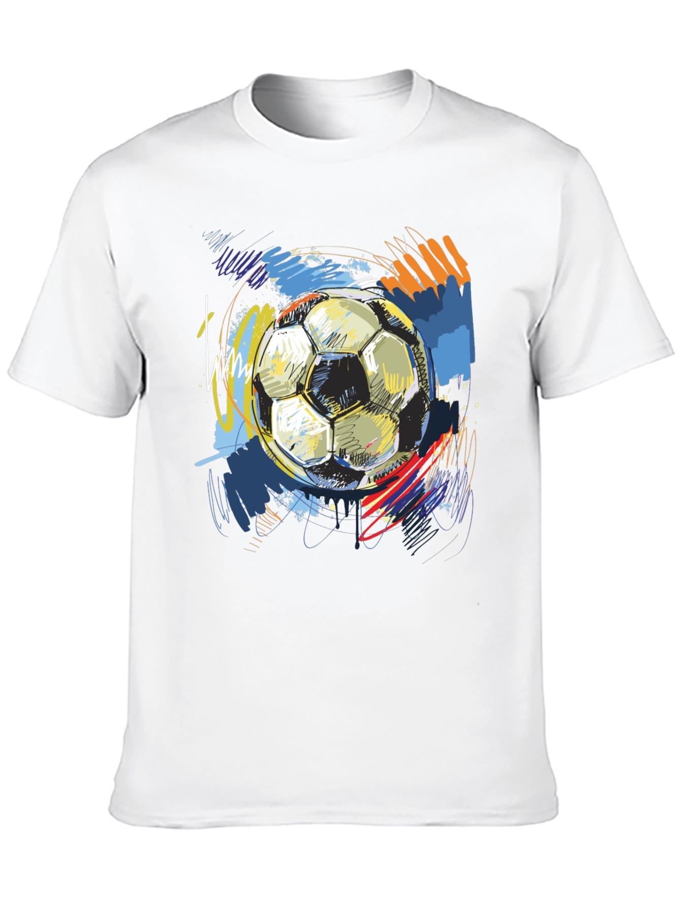 Soccer Ball Graphic Tee - Stylish Sportswear