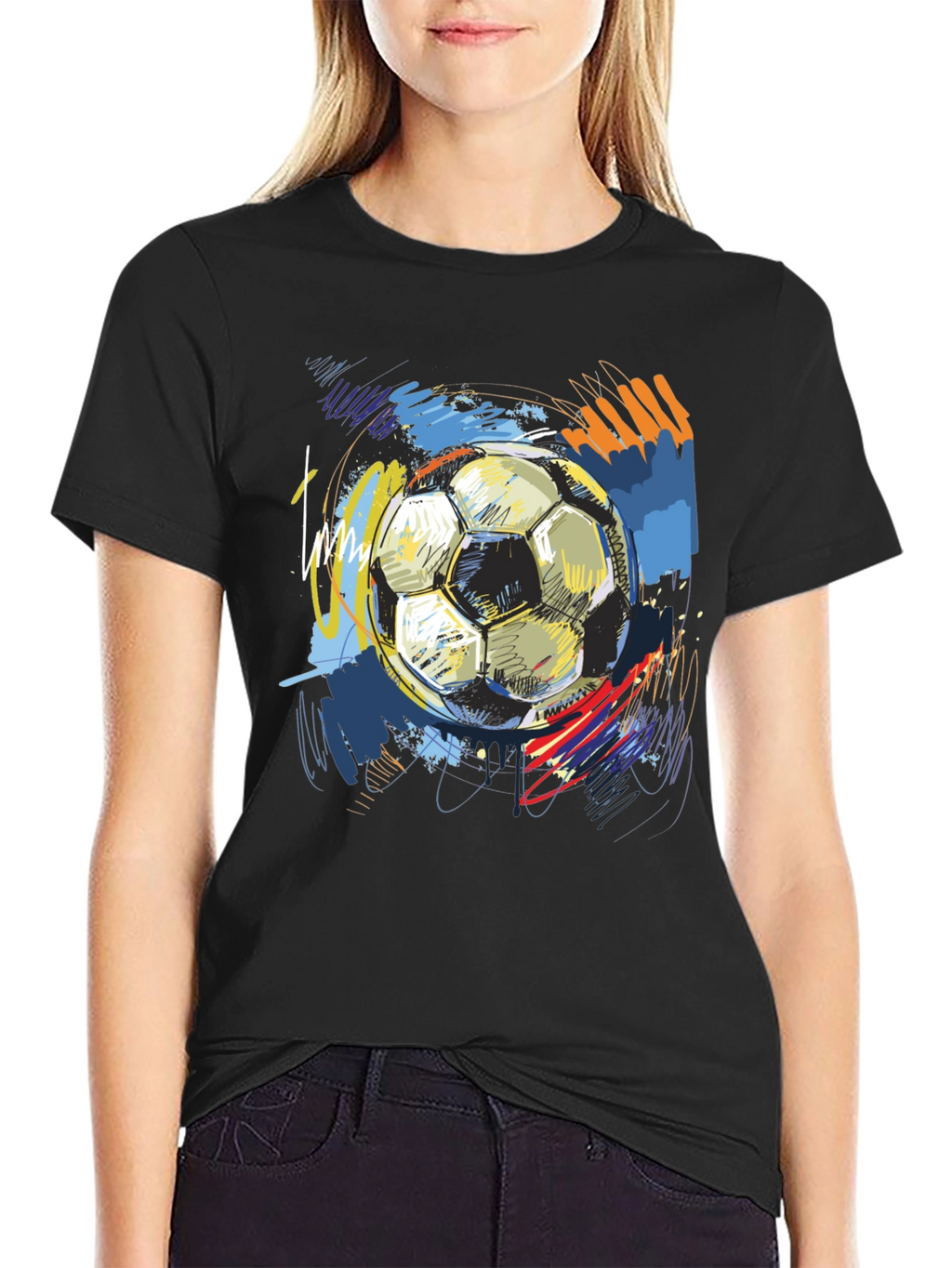 Soccer Ball Graphic Tee - Stylish Sportswear