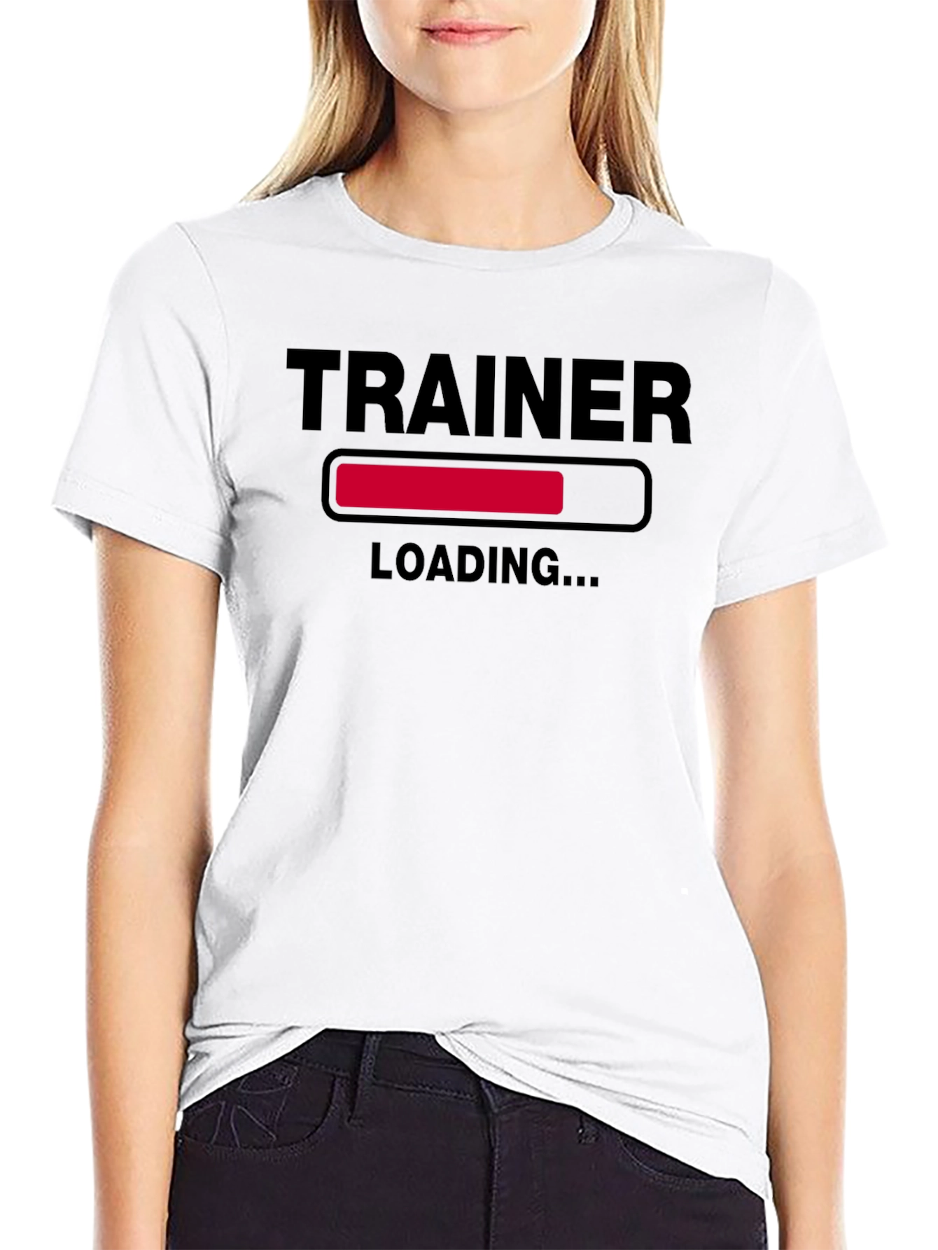 Trainer Loading Funny Workout T-Shirt - Gym Fitness Tee