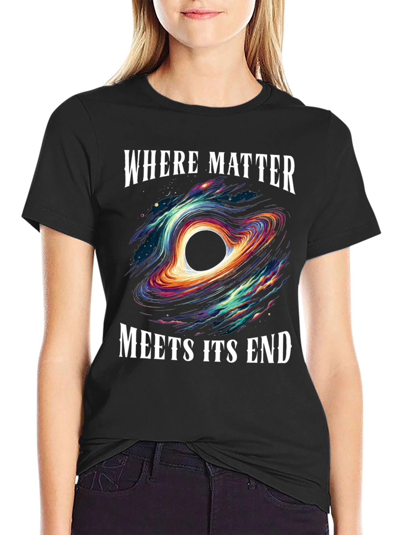 Black Hole Graphic Tee - Where Matter Meets Its End