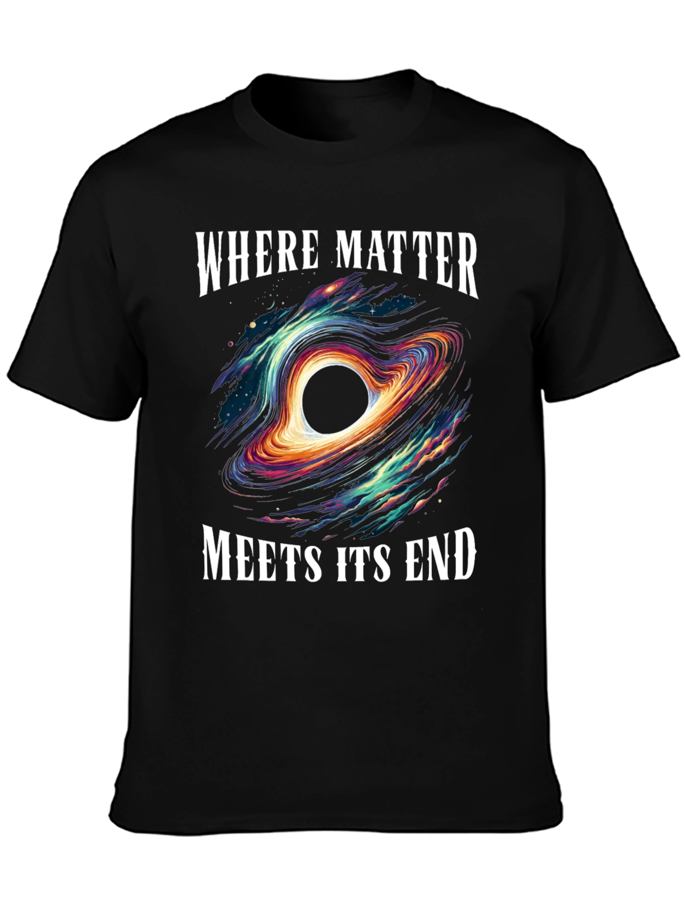 Black Hole Graphic Tee - Where Matter Meets Its End