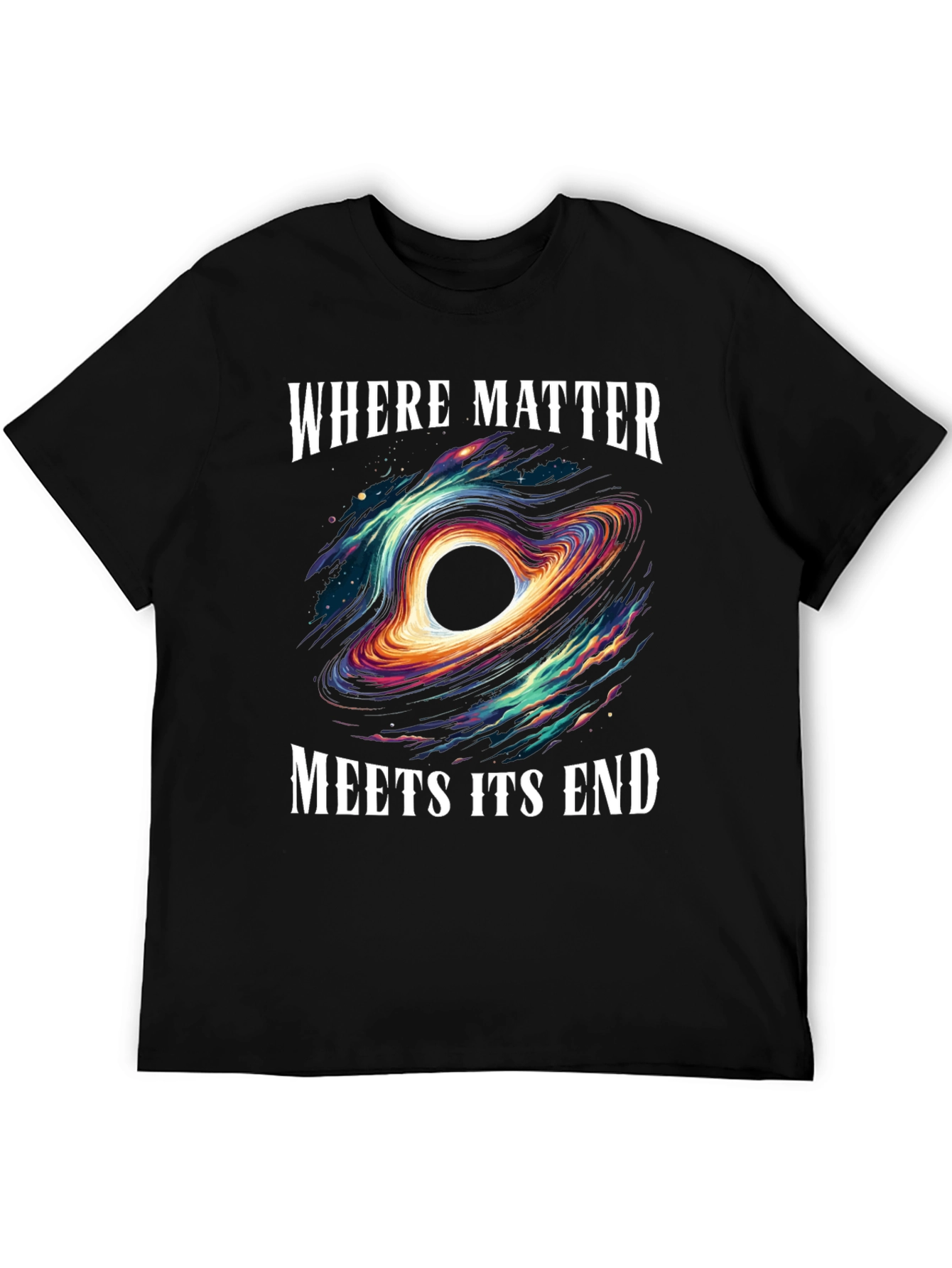 Black Hole Graphic Tee - Where Matter Meets Its End