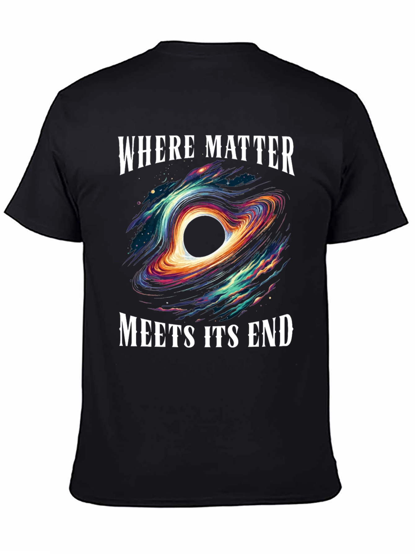 Black Hole Graphic Tee - Where Matter Meets Its End